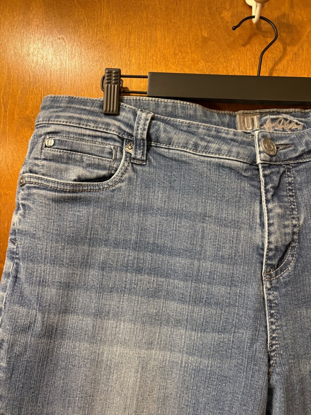 Kut from the Kloth Faded Light Blue Ankle Jeans